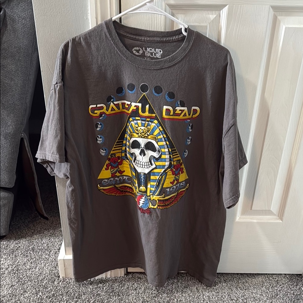 Men’s Liquid Blue Grateful Dead Skull Pyramid Tee